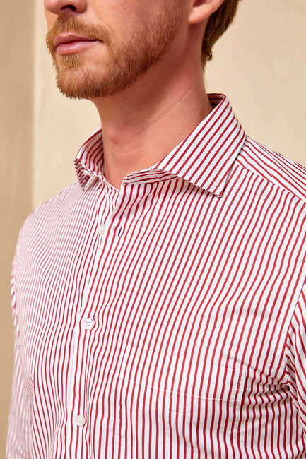 FLAMANDS STRIPED SHIRT - RED
